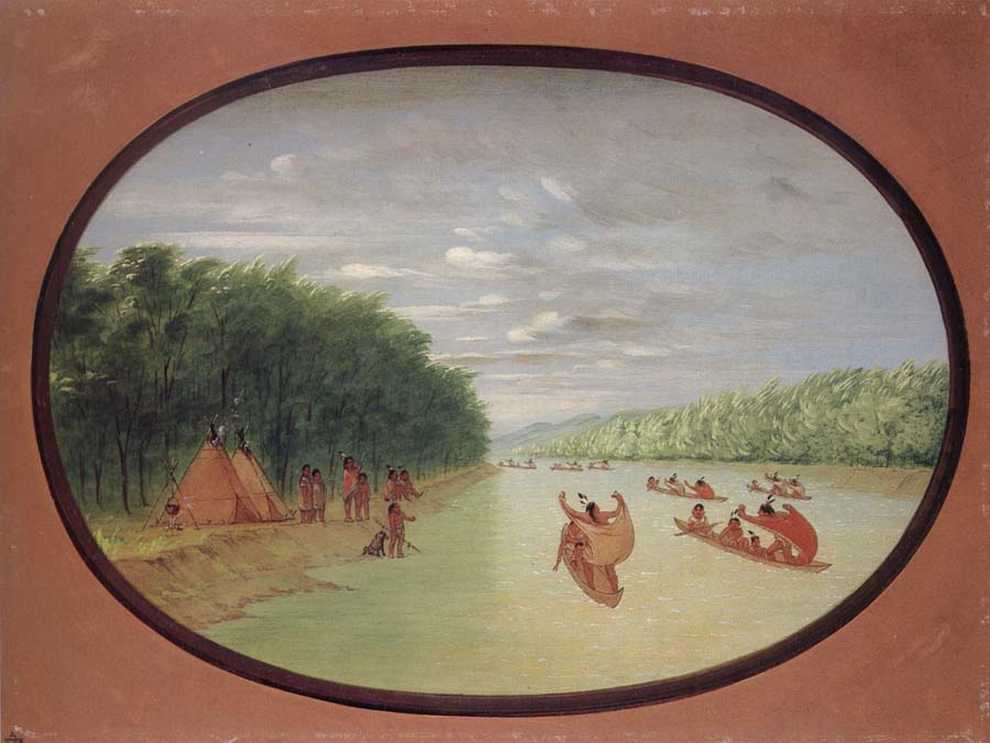 Primitive Sailing by the Winnebago indians
